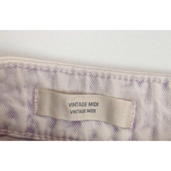 WOMEN'S FADED PURPLE MIDI JEAN SHORTS - UNIVERSAL THREAD - SIZE 0 - NEW - Picture 4 of 5